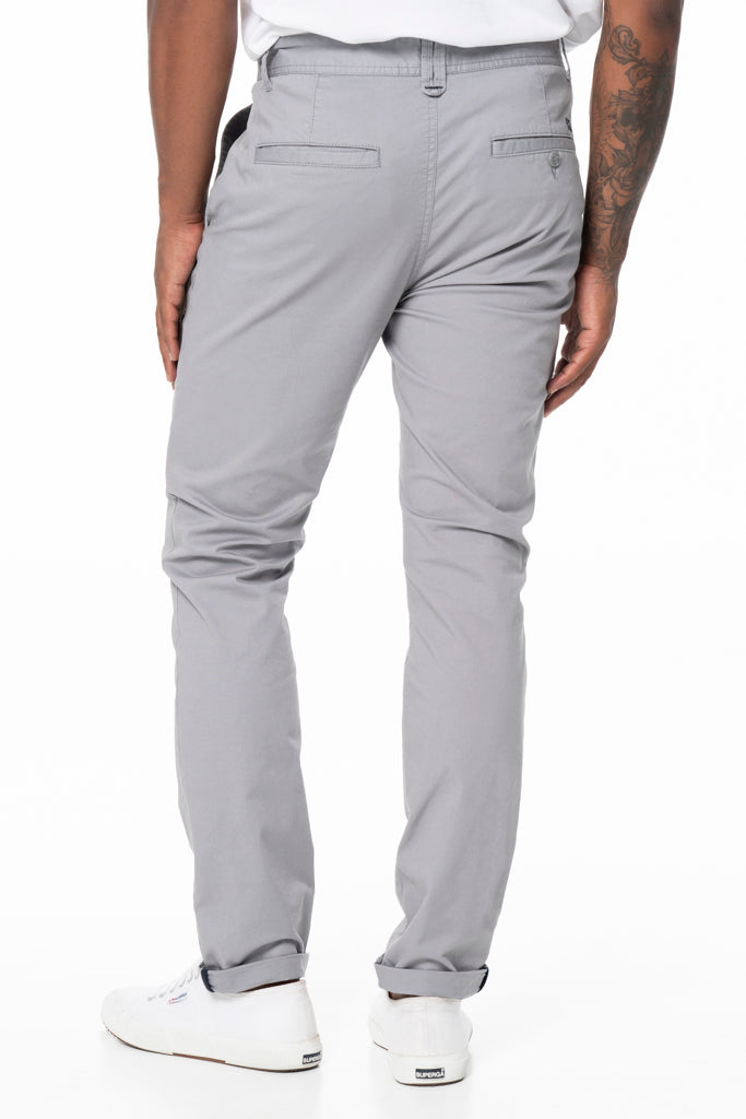 Slim-Fit Chino Pants _ 129268 _ Grey
