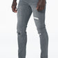 Rf02 Super Skinny Rip &  Repair Jeans _ 131399 _ Grey Wash