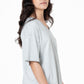 Longer Length T-Shirt _ 132613 _ Grey