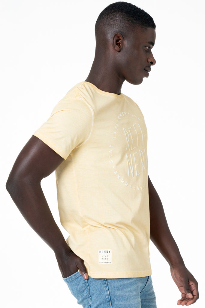 Organic Dye T-Shirt _ 132516 _ Yellow