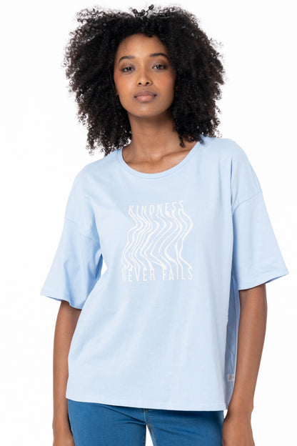 Boyfriend Statement T-Shirt _ 134662 _ Blue