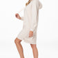 Hooded Sweater Dress _ 137379 _ Cement